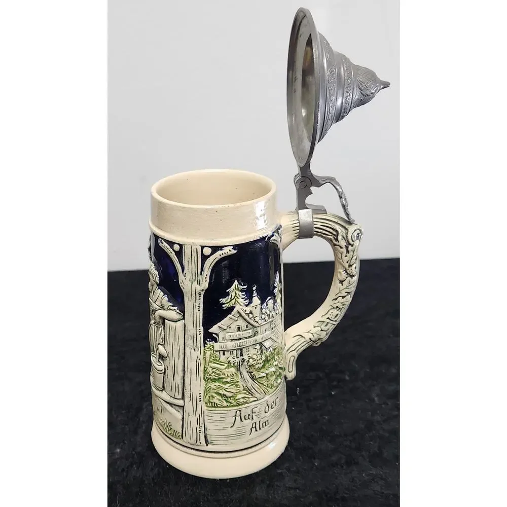 Vintage Beer Stein w Lid #480 Made in Germany